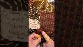 Thumbnail: Layers of earth taking shape. #shorts #sashiko #slowstitching