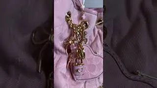 Thumbnail: Coach Pink Denim Evelyn #coach #handbags #fashion #style