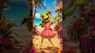 Thumbnail: Happy Happy Frog 🐸💃 (Latin Version) (Teaser) #happyfrog #happyhappyfrog #song #kidssong #latinmusic