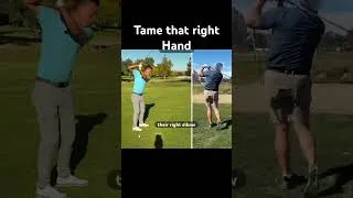 Thumbnail: Stop overusing your right hand and right arm in the golf swing #golftips #golflesson