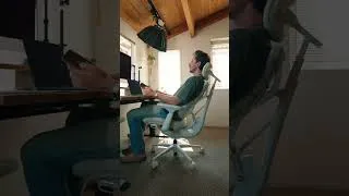 Thumbnail: Finally found the perfect chair for long edits #desksetup #workspace