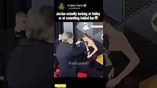Thumbnail: Justin actually looking at Hailey or at something behind her😭