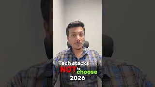 Thumbnail: 5 Tech Stacks I Would NOT Learn in 2026