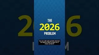 Thumbnail: The 2026 Problem #maths #mathpuzzle #2026