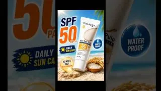 Thumbnail: BIOAQUA Rice Raw Pulp SPF 50 Sunscreen ☀️ Waterproof UV Protection | Rice Extract Sun Cream #shorts