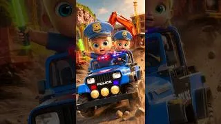 Thumbnail: Emergency Mission! Baby Police Rushes Out! 🚨👶🚓 #BabyPolice #PoliceChase #RescueCartoon #Kids
