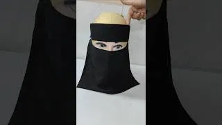Thumbnail: Saudi Niqab👆Full Video Link #niqab #nosepiece #hijab #nikab #saudiniqab #naqab #hijabstyle #sewing