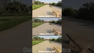 Thumbnail: Huawei Mate 70 Pro vs iPhone 16 Pro Max vs Samsung S24 Ultra Camera Test #cameracomparision