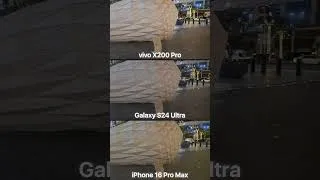Thumbnail: Vivo X200 Pro vs Galaxy S24 Ultra vs iPhone 16 Pro Max Camera Test