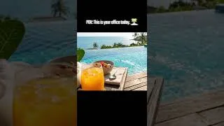 Thumbnail: POV: This is your office in 2026. 🏝️ #shorts