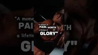 Thumbnail: A moment of pain is worth a lifetime of glory.  #motivation #reachyourpotential  #growth