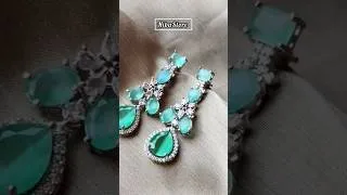 Thumbnail: Ad Earrings Set Cubic Zirconia Brass Stud Earrings❤️ #shorts #viral #trending