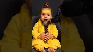 Thumbnail: cute Premanand Maharaj ji teaching about Satya 🌞🙏😯✅🤗💛💛