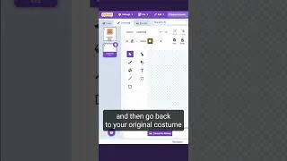 Thumbnail: How to make precise artwork in Scratch for games #shorts