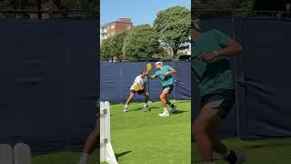 Thumbnail: Tomas Etcheverry warming up with the @tennisolutions pads at Eastbourne ☀️☀️#tennis #tennisdrills