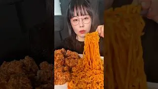 Thumbnail: Spicy Creamy Ramen #shorts #mukbang