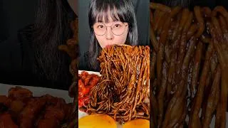 Thumbnail: Black Bean Noodles #Mukbang #eating