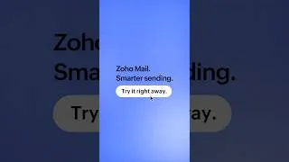 Thumbnail: Schedule your 3 AM idea for Monday morning. Use Send Later in Zoho Mail.