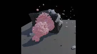Thumbnail: Laser melts metal, physics simulation