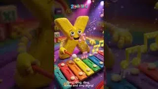 Thumbnail: X is for Xylophone & Fox! 🎹 🦊 ABC Song: Learning the Letter X | Zonderland #cartoon #animation #cute