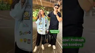 Thumbnail: Tejasswi Prakash Airport Style - Denim Jacket & Quilted Tote (Fan Edit)#tejaswiprakash #faschion