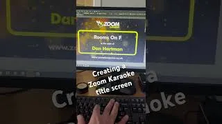 Thumbnail: How we make our karaoke songs - creating a Zoom Karaoke title screen #karaoke #karaokesongs