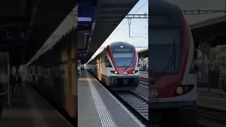 Thumbnail: SBB Stadler KISS Passing Through Dietikon with Horn! #shorts #trendingshorts #train #ytshorts