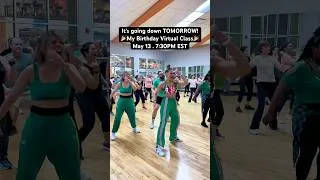 Thumbnail: Join me LIVE TOMORROW Wednesday, May 13 for my birthday Zumba class🥳Comment link to sign up now💃